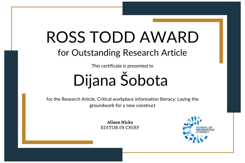 Ross Todd Award